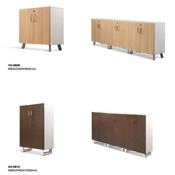 double door wood spa cabinet / wooden hair salon storage cabinet