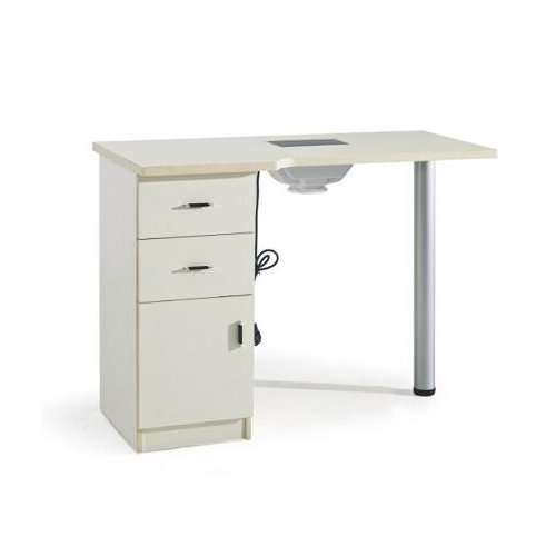 modern manicure table nail station with drawers / nail dryer station