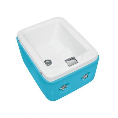 Foshan Small Deep White Acrylic Square Pedicure Foot Soak Tub