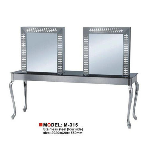 beauty barber equipment hair salon mirror European style double LED fashion mirror station