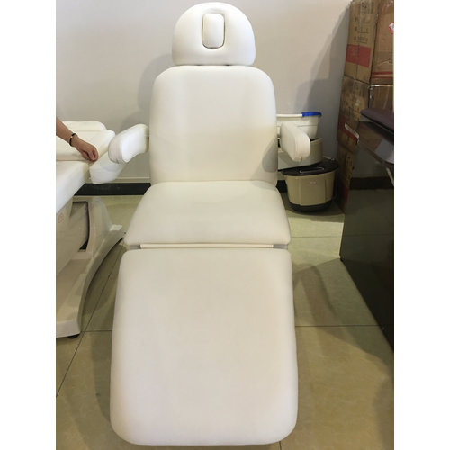 Portable White Electric Beauty Bed With Motors For Facial Salon Equipments Massage Chair