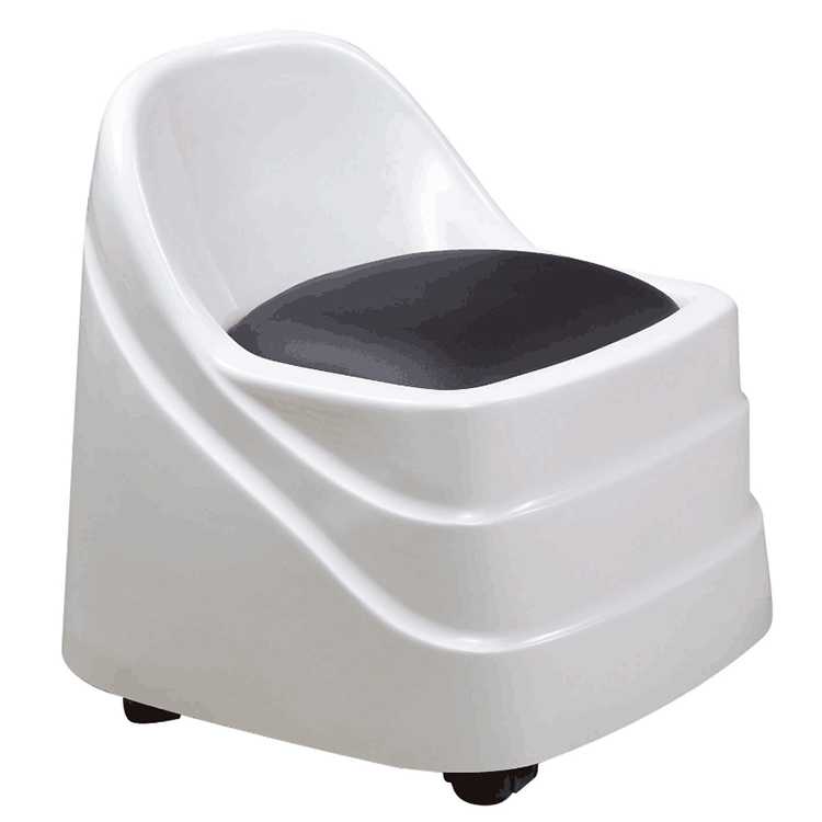 Technician stool chair for spa pedicure station