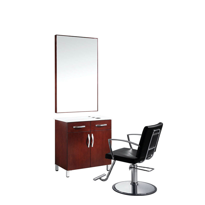 Aston barber styling mirror station salon furniture