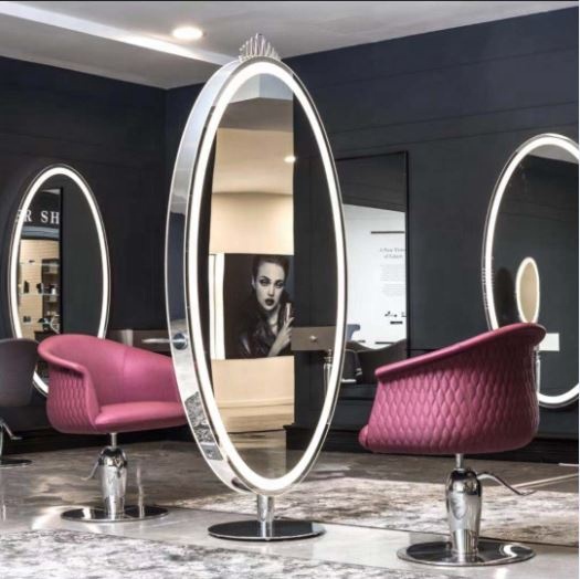 beauty glass styling station salon makeup mirror