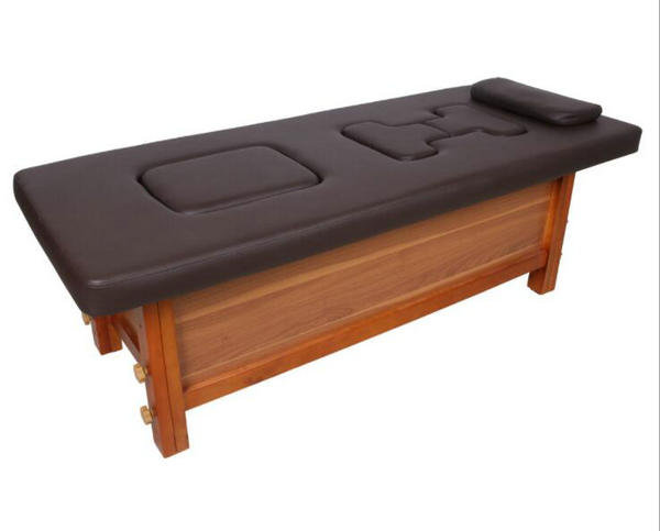 Wood steam treatment massage bed facial table