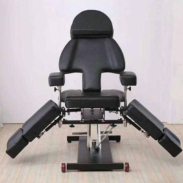 Tattoo chair wholesale hydraulic rotatable treatment bed with armrest