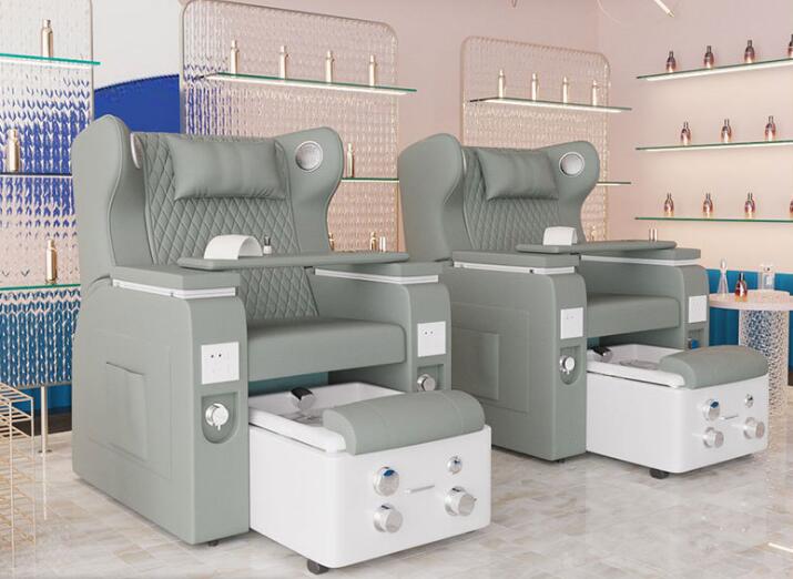 Electric nail supplies equipment pedicure sofa foot massage spa tub couch manicure table salon chairs