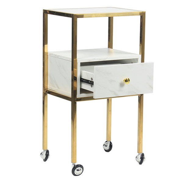 Cheap Beauty Salon Nail Pedicure Medical Tools Storage Cart Cabinet Drawers Facial Hairdressing Trolley Styling Station