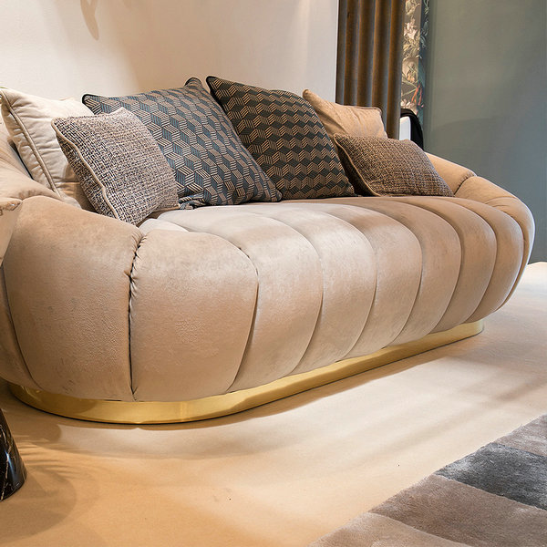 Lounge white leather cheap sofa for furniture salon, used customer reception sofa seating