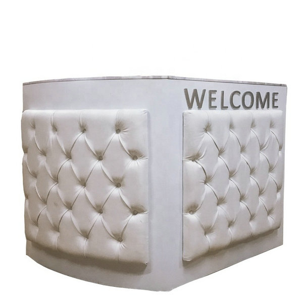 White nail reception front desk beauty table spa checkout counter salon furniture Amazon