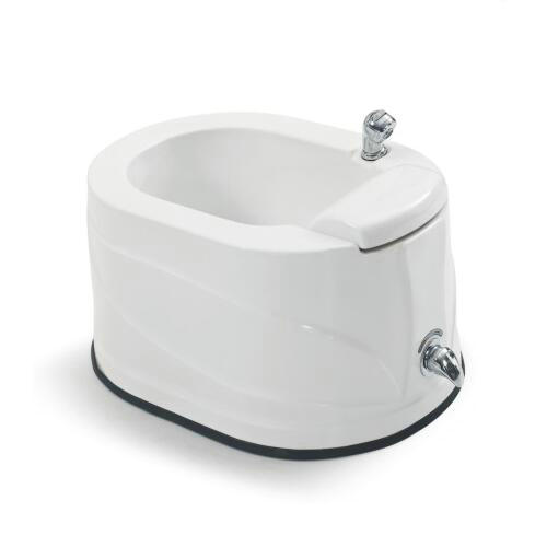 Small Square White Acrylic Deep Soaking Foot Bath Pedicure Foot Tub