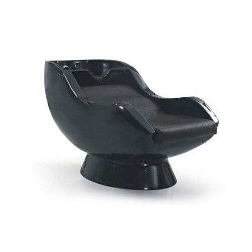 black salon double shampoo bowls chair hair washing salon sinks bed / hairdressing equipment