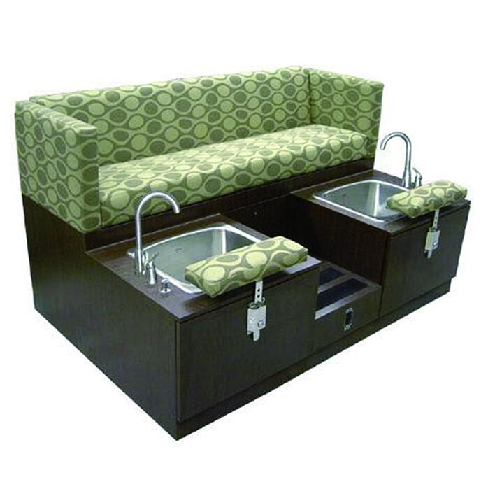 Cheap double foot massage basin stations pedicure benches